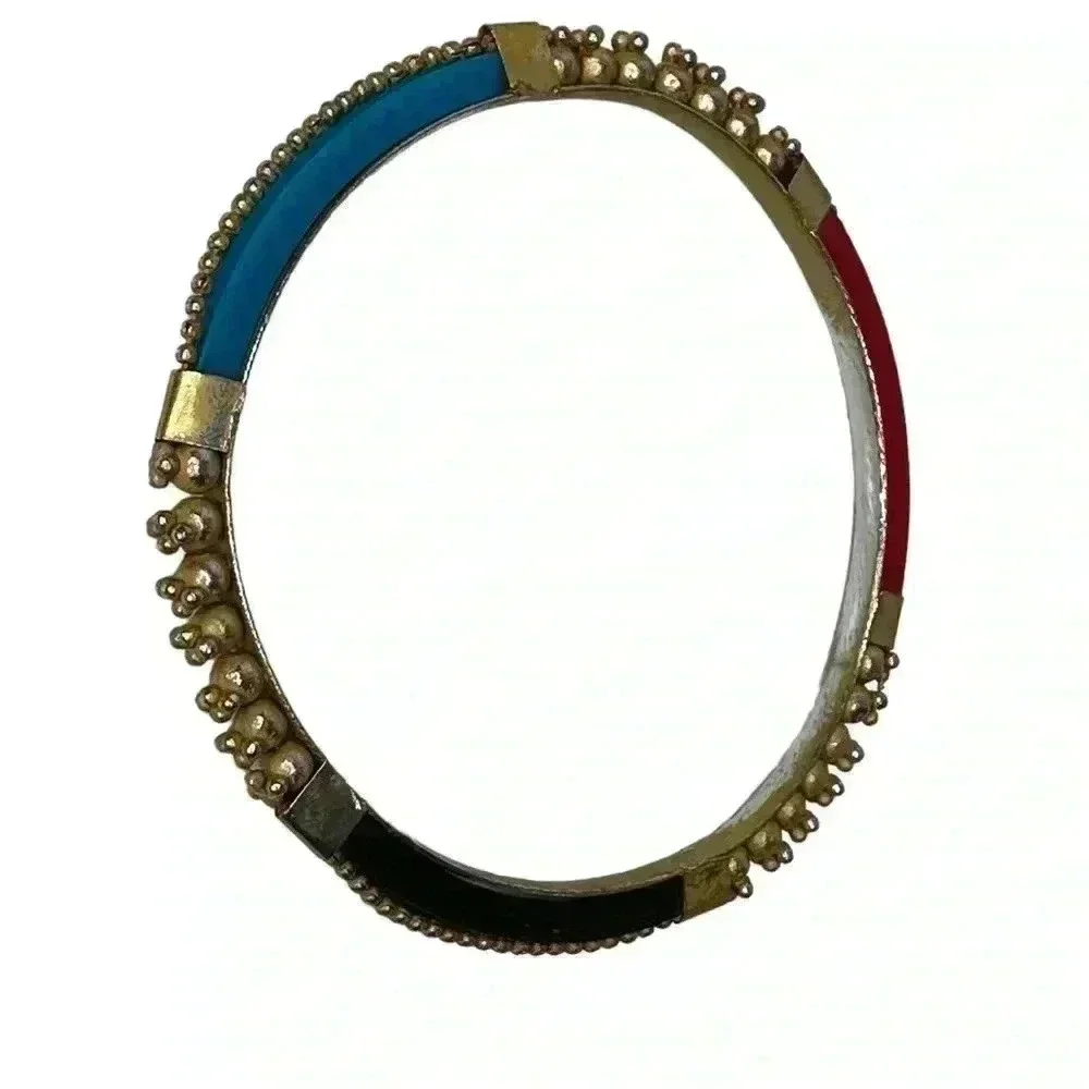 Vintage Bangle Set Womens Jewelry layered  Bracelets statement traditional India